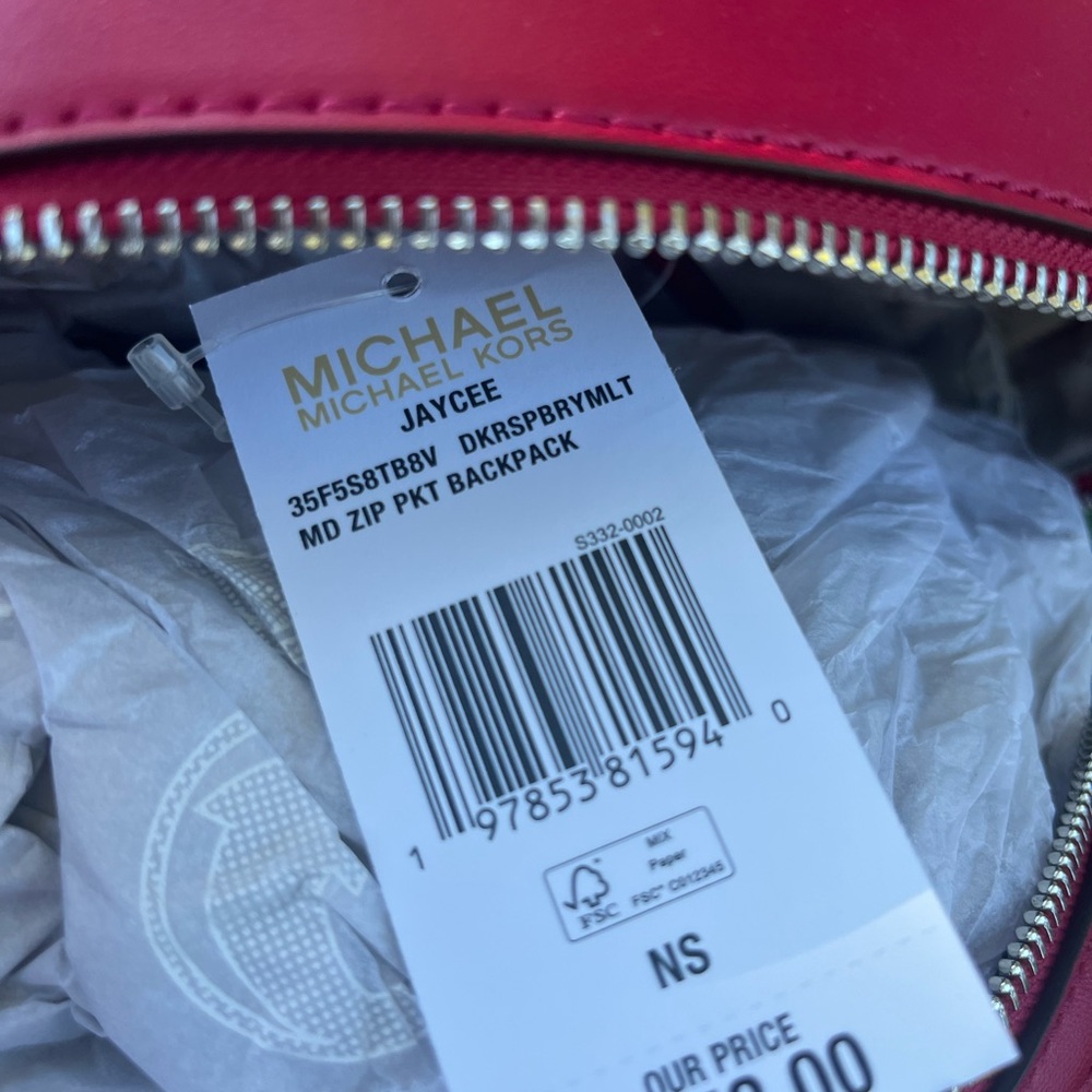 Michael Kors MD Raspberry Jaycee Backpack - Picture 4 of 6